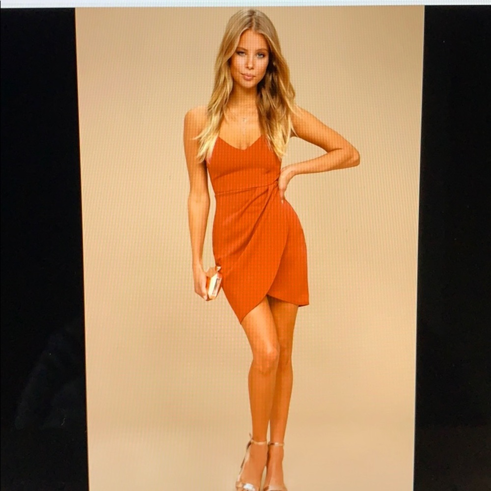 Rust Red Bodycon Dress